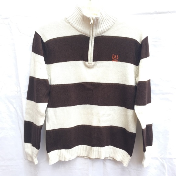 Izod M Kids Boys Youth 10/12 Crewneck Crew Cardigan Sweater Sweatshirt Sporty - Picture 4 of 8